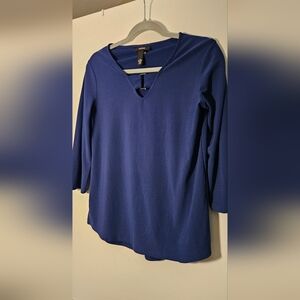 Alfani Deep Blue Long Sleeve Top